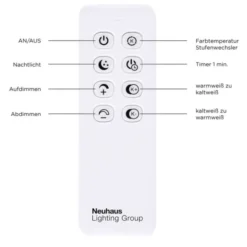LED-Deckenleuchte, 75,5x56,2cm, CCT-Farbmanagement, Fernbedienung, Memory Funktion