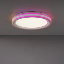 LED Deckenleuchte 48,5x48,5cm rund weiß dimmbar Farbspiel CCT LED Panel