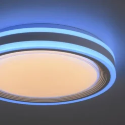 LED Deckenleuchte 40x40cm rund weiß dimmbar Farbspiel CCT LED Panel