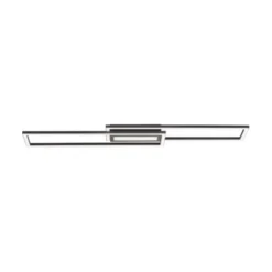 LED Deckenleuchte 95x17,5cm schwarz flach Memoryfunktion schlichtes Panel