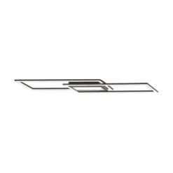 LED Deckenleuchte 100x17,9cm schwarz flach Memoryfunktion schlichtes Panel