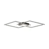 LED Deckenleuchte 106x37cm schwarz flach Memoryfunktion schlichtes Panel