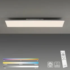LED Deckenleuchte 100,5x25,5cm weiß rechteckig RGB+CCT dimmbar Panel