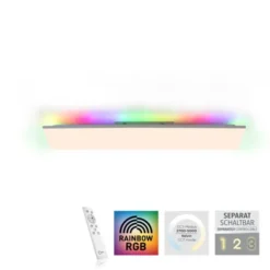 LED Deckenleuchte 100,5x25,5cm weiß rechteckig RGB+CCT dimmbar Panel