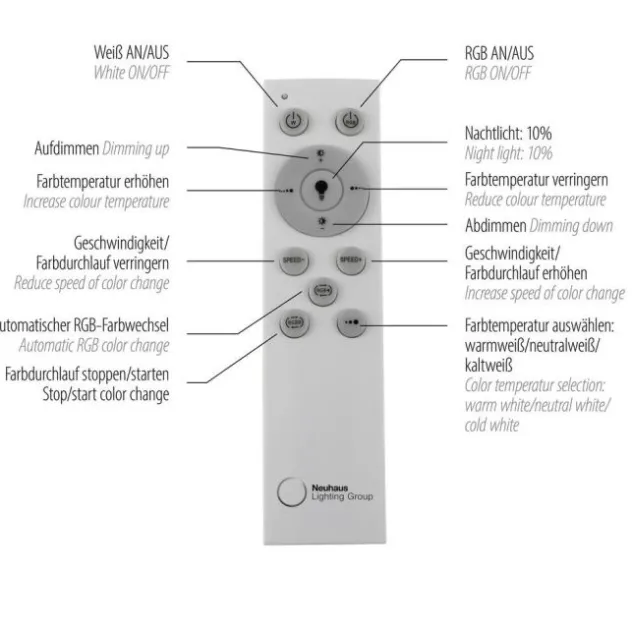 LED Deckenleuchte 100,5x25,5cm weiß rechteckig RGB+CCT dimmbar Panel