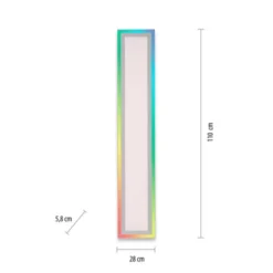 LED Deckenleuchte 100x18cm weiss flach Rainbow RGB Alleskönner