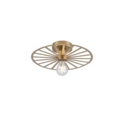 LED Deckenleuchte 30x30 messing matt farbig rund Speichenoptik Wandlampe