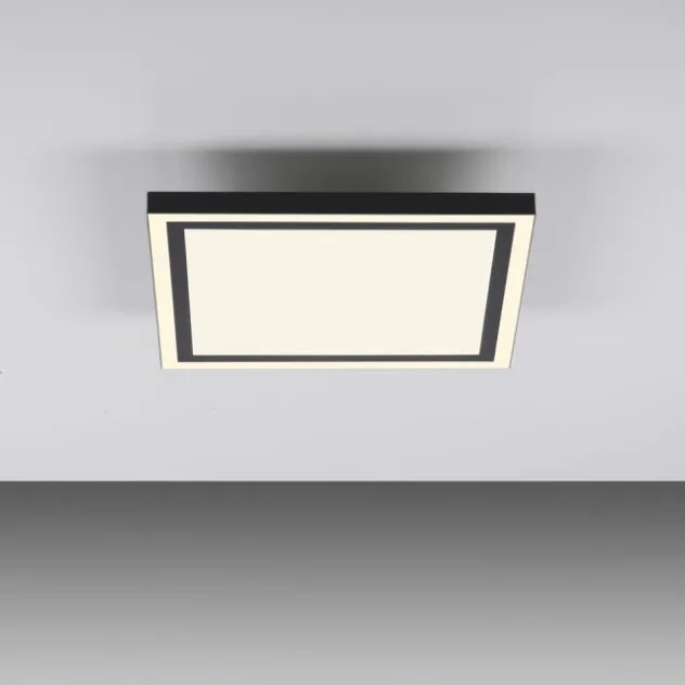 LED Deckenleuchte 30x30 schwarz dimmbar CCT steuerbar über App