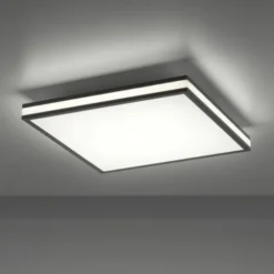 LED Deckenleuchte 45x45 schwarz quadratisch RGB Dreamcolor dimmbar Panel