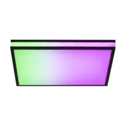 LED Deckenleuchte 45x45 schwarz quadratisch RGB Dreamcolor dimmbar Panel