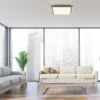 LED Deckenleuchte 45x45 schwarz steuerbar über App dimmbar
