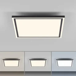 LED Deckenleuchte 45x45 schwarz steuerbar über App dimmbar