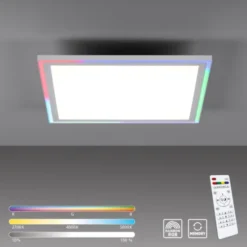 LED Deckenleuchte 40x40 weiss flach Rainbow RGB Fernbedienung Alleskönner