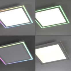 LED Deckenleuchte 40x40 weiss flach Rainbow RGB Fernbedienung Alleskönner