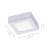 LED-Einbauleuchte, silber, quadratisch, eckig, modern, dimmbar, blendfrei