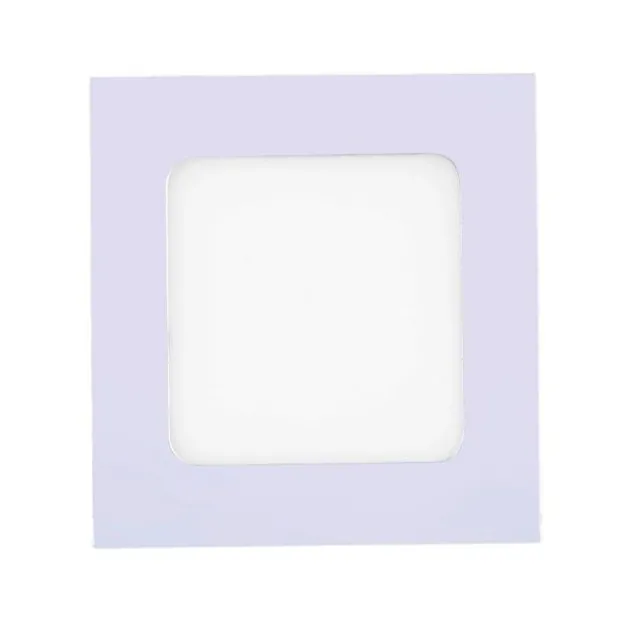 LED-Einbauleuchte, silber, quadratisch, eckig, modern, dimmbar, blendfrei