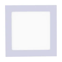 LED-Einbauleuchte, silber, 17x17cm, quadratisch, dimmbar, blendfrei