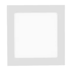 LED-Einbauleuchte, weiß, quadratisch, warmweiß, dimmbar, blendfrei, modern