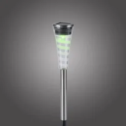 LED Erdspießleuchte Set Farbverlauf spritzwassergeschützt Solar