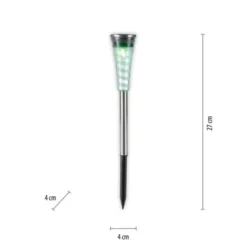 LED Erdspießleuchte Set Farbverlauf spritzwassergeschützt Solar