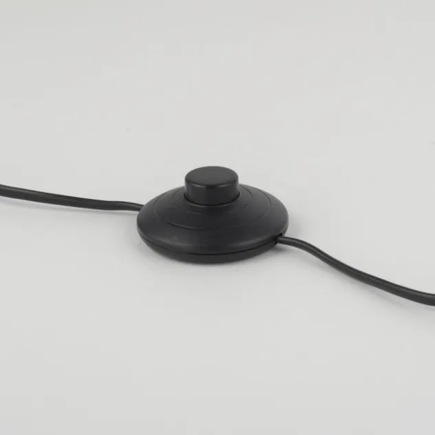 LED 2 flammige Stehlampe schwarz drehbar Fußschalter schlichtes Design
