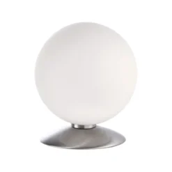 LED-Kugelleuchte, Tischleuchte, warmweißer Lichtfarbe, Touchdimmer, blendfrei