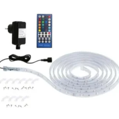 LED Lichtstreifen mehrfarbig 5 Meter mit Fernbedienung dimmbar RGB