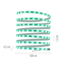 LED Lichtstreifen mehrfarbig 5 Meter mit Fernbedienung dimmbar RGB