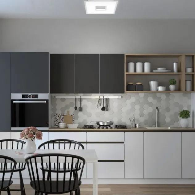 LED Panel, Cut-Out Design, 45x45 cm, RGBW, Fernbedienung