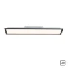 LED Panel, Deckenleuchte, flach, schwarz, rechteckig