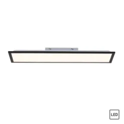 LED Panel, Deckenleuchte, flach, schwarz, rechteckig