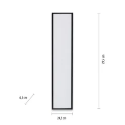 LED Panel, Deckenleuchte, flach, schwarz, rechteckig