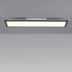 LED Panel, Deckenleuchte, flach, schwarz, rechteckig