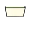 LED Panel Deckenleuchte, schwarz, dimmbar, Fernbedienung, Memory