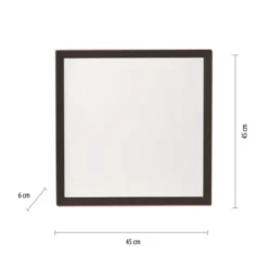 LED Panel, Deckenleuchte, schwarz, Fernbedienung, dimmbar