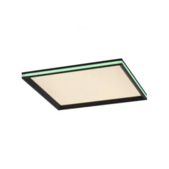 LED Panel, Deckenleuchte, schwarz, Fernbedienung, dimmbar