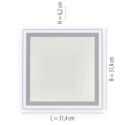 LED Panel, Deckenleuchte, weiß, dimmbar, Farbtemperatursteuerung