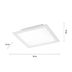 LED-Panel, Deckenleuchte, 30x30cm, dimmbar, Smart Home,