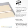 LED Panel, Deckenleuchte, 100x25cm, modern, Fernbedienung