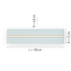 LED Panel, Deckenleuchte, 100x25cm, modern, Fernbedienung