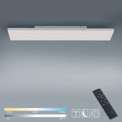 LED Panel, Deckenleuchte, 100x25cm, modern, Fernbedienung