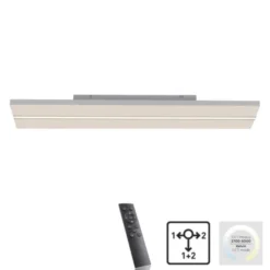 LED Panel, Deckenleuchte, 100x25cm, modern, Fernbedienung