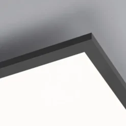 LED Panel, Rahmen schwarz, dimmbar, CCT Lichtfarbsteuerung, quadratisch