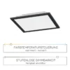 LED Panel, Rahmen schwarz, quadratisch, CCT, dimmbar, Memory Funktion