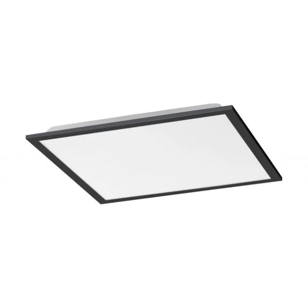 LED Panel, Rahmen schwarz, quadratisch, dimmbar, CCT, Fernbedienung, modern
