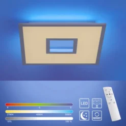 LED Panel, weiß, CUT OUT, quadratisch, inkl. Fernbedienung, CCT, dimmbar
