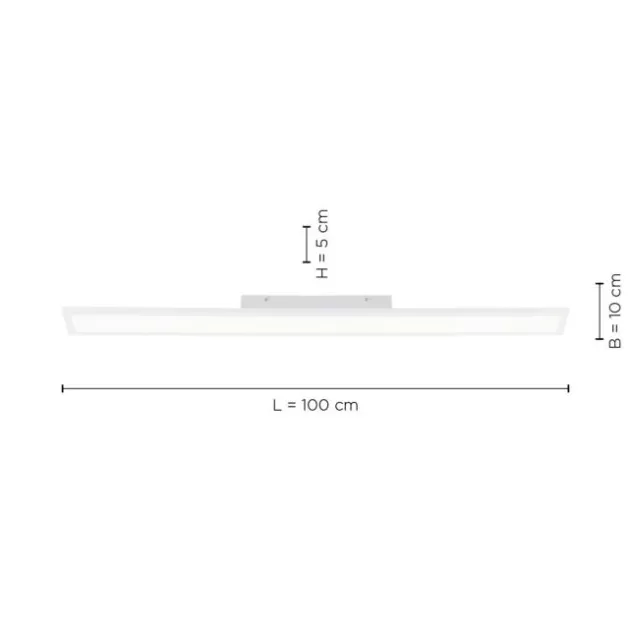 LED Panel, weiß, eckig, CCT-Farbtemperatursteuerung, dimmbar