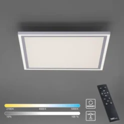 LED Panel, weiß, quadratisch, CCT Farbsteuerung, dimmbar, Fernbedienung