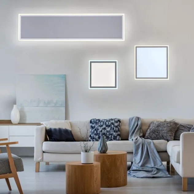 LED Panel, weiß, quadratisch, CCT Farbsteuerung, dimmbar, Fernbedienung