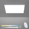 LED-Panel, weiß, rahmenlos, 62x62cm, CCT, dimmbar, Fernbedienung, blendfrei